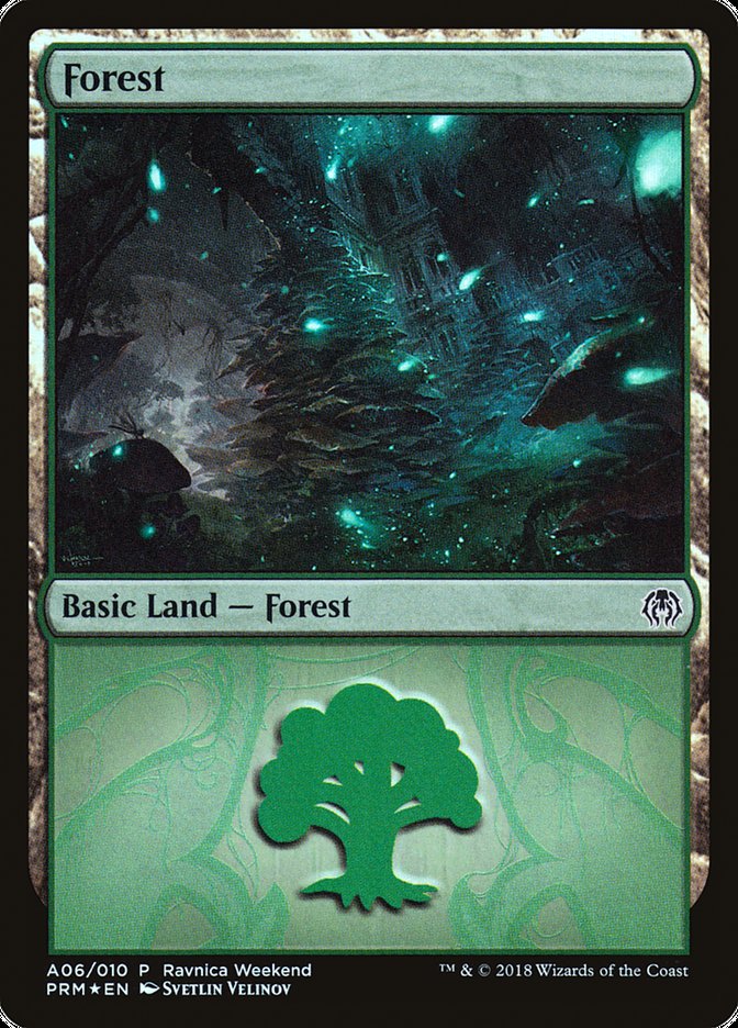 Forest (A06) [Ravnica Allegiance Ravnica Weekend] | Black Swamp Games