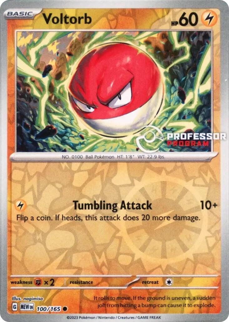 Voltorb (100/165) [Professor Program Promos] | Black Swamp Games