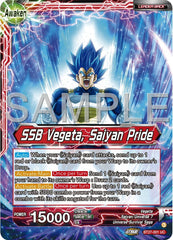 Vegeta // SSB Vegeta, Saiyan Pride (BT27-001) [History of Z] | Black Swamp Games