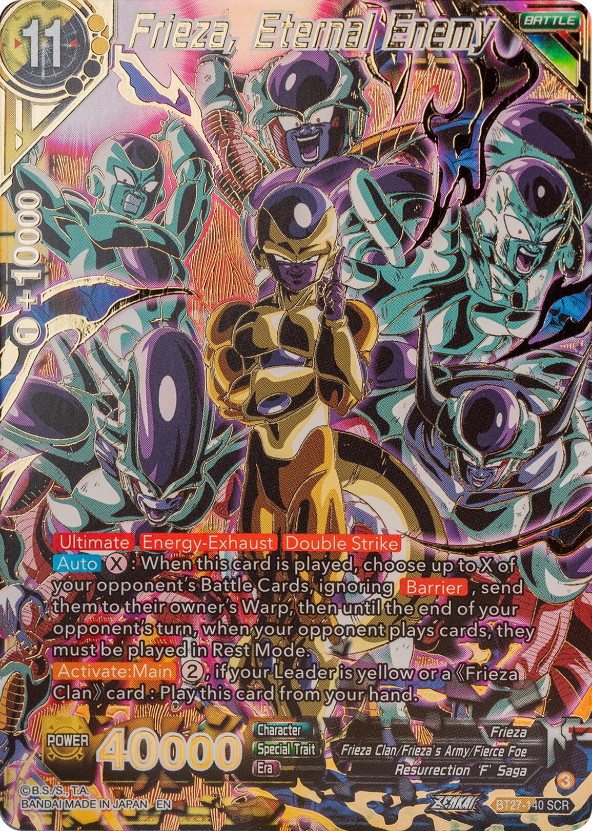 Frieza, Eternal Enemy (BT27-140) [History of Z] | Black Swamp Games