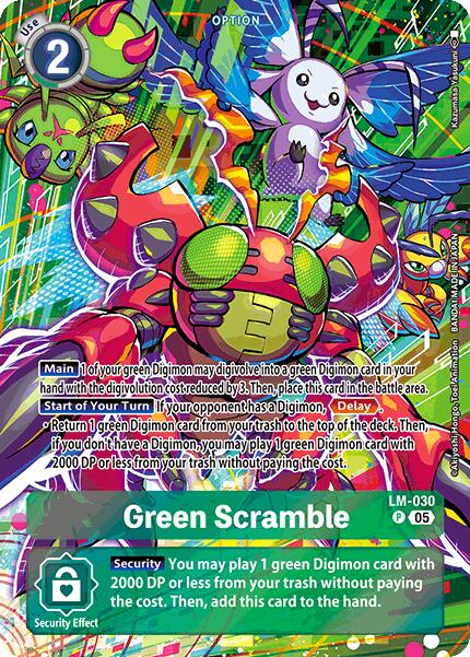 Green Scramble [LM-030] (Alternate Art) [Starter Deck: Protector of Light] | Black Swamp Games