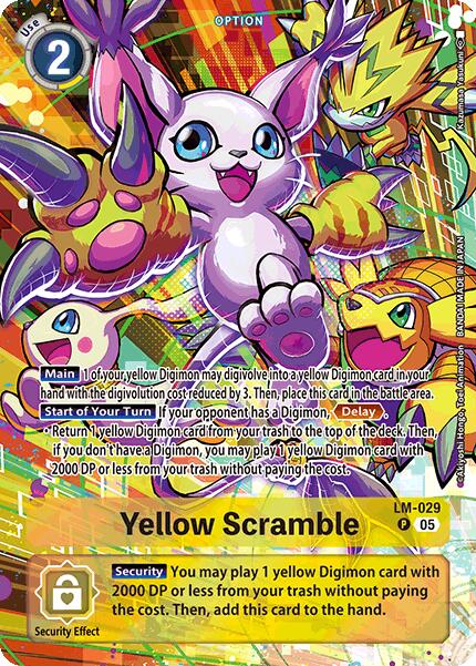 Yellow Scramble [LM-029] (Alternate Art) [Starter Deck: Protector of Light] | Black Swamp Games
