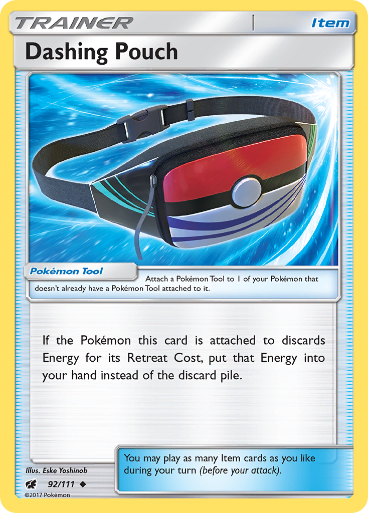 Dashing Pouch (92/111) [Sun & Moon: Crimson Invasion] | Black Swamp Games