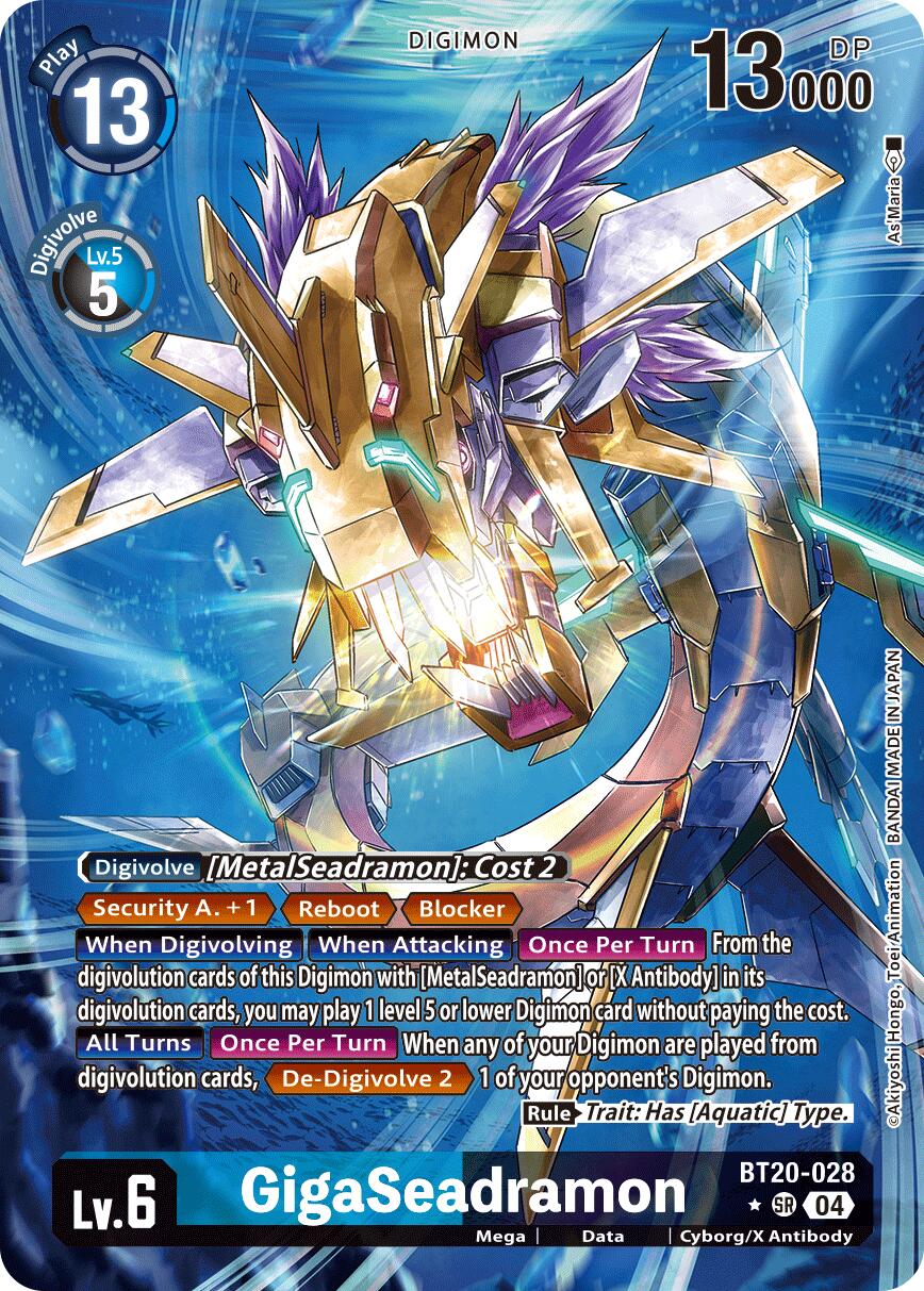 GigaSeadramon [BT20-028] (Alternate Art) [Release Special Booster Ver.2.5] | Black Swamp Games