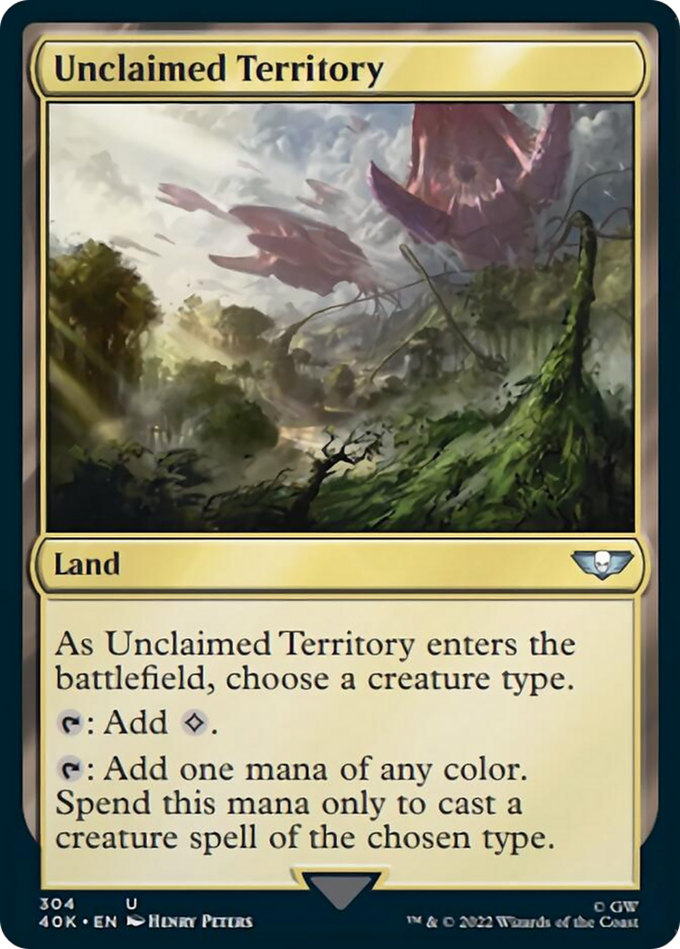 Unclaimed Territory (Surge Foil) [Warhammer 40,000] | Black Swamp Games
