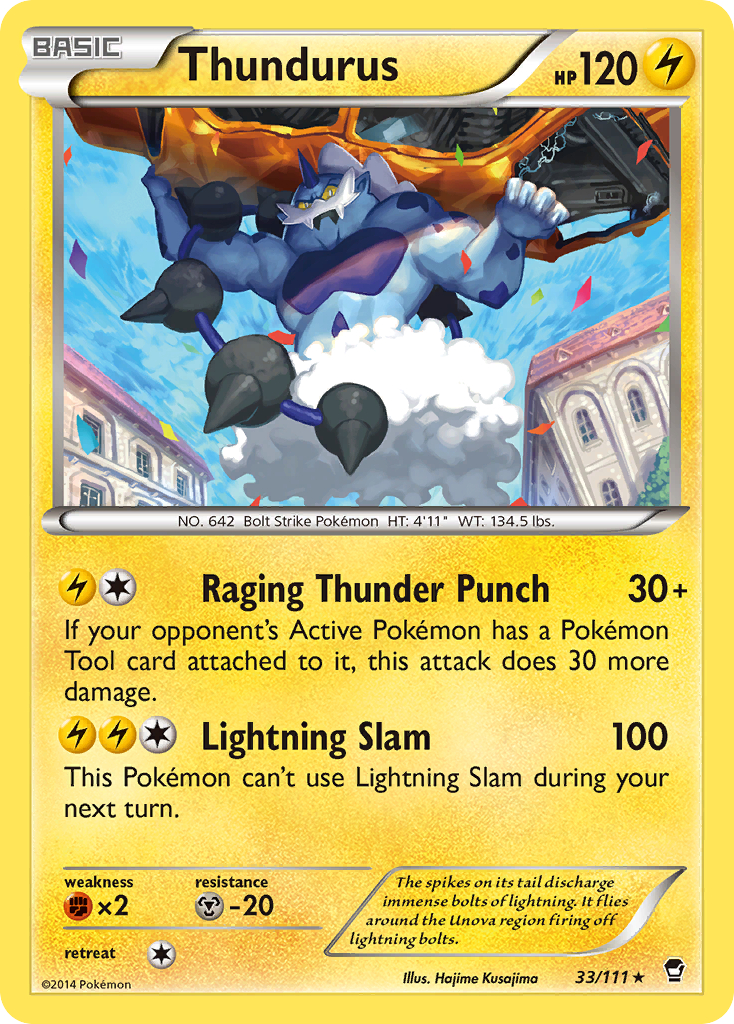 Thundurus (33/111) [XY: Furious Fists] | Black Swamp Games