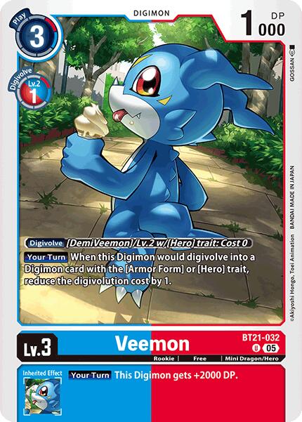 Veemon [BT21-032] [World Convergence] | Black Swamp Games