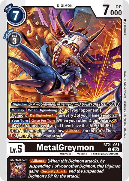 MetalGreymon [BT21-061] [World Convergence] | Black Swamp Games
