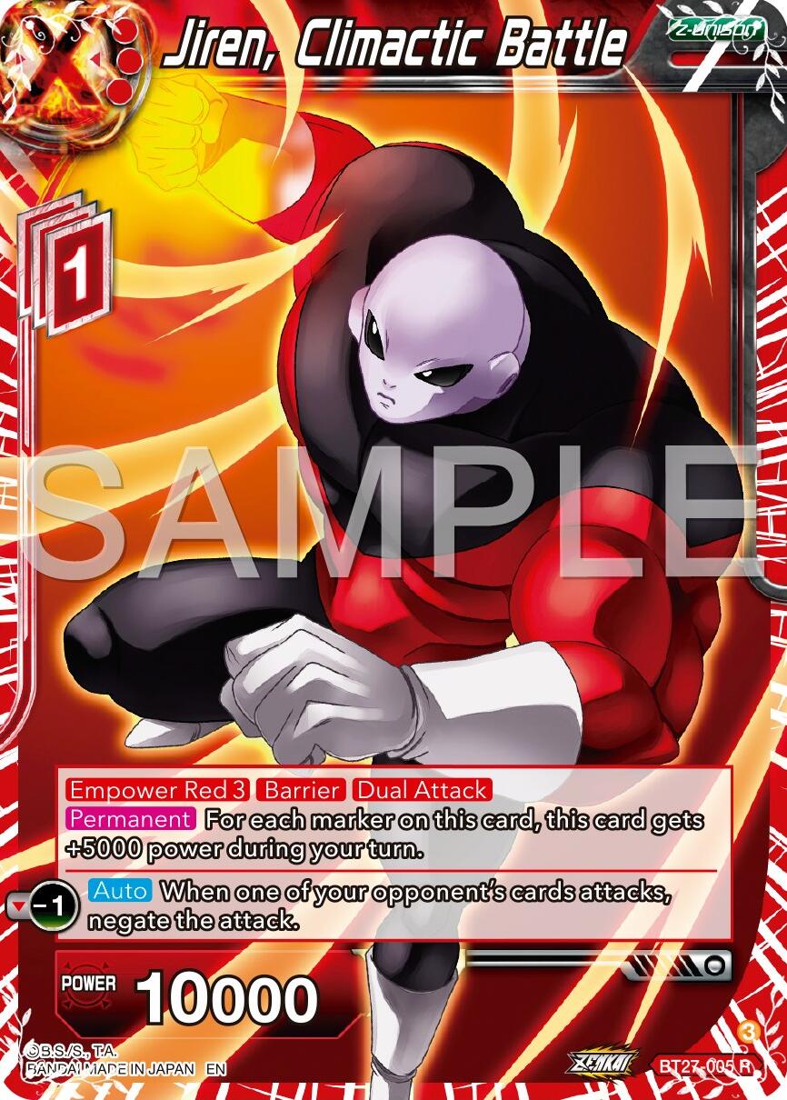 Jiren, Climactic Battle (BT27-005) [History of Z] | Black Swamp Games