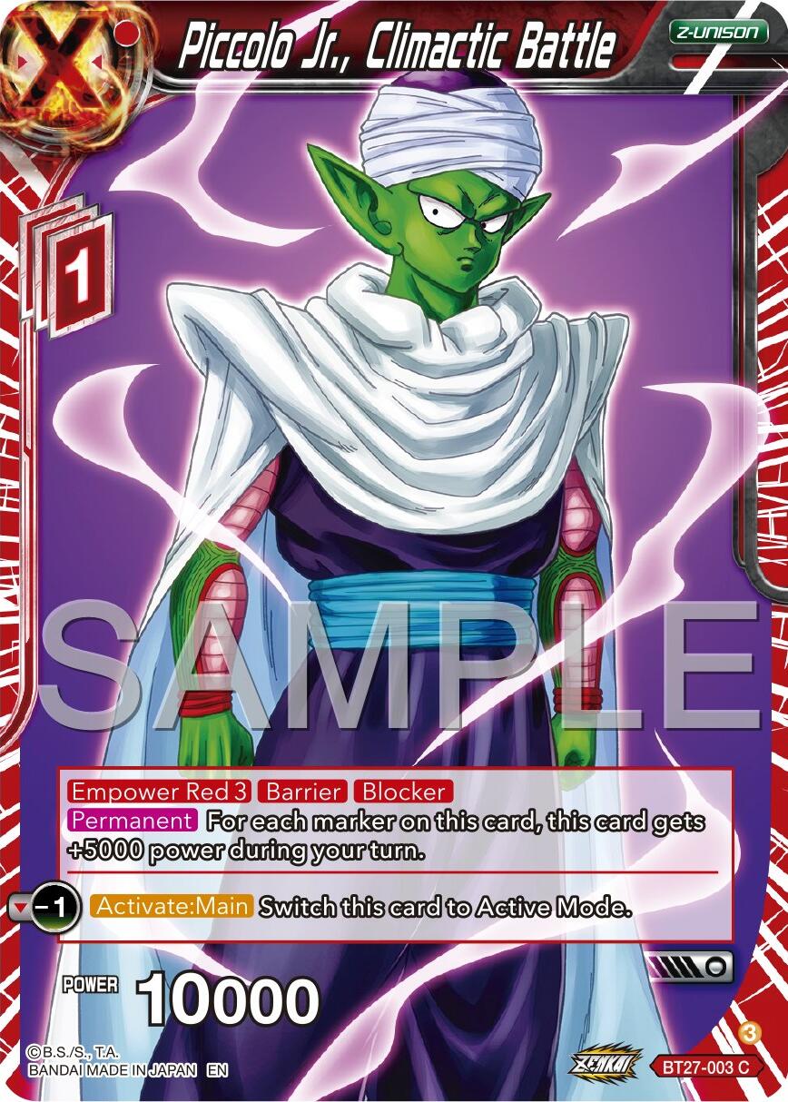Piccolo Jr., Climactic Battle (BT27-003) [History of Z] | Black Swamp Games