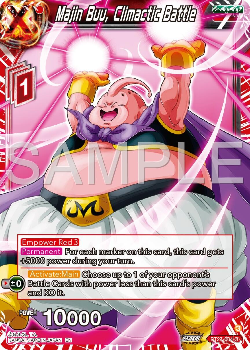 Majin Buu, Climactic Battle (BT27-004) [History of Z] | Black Swamp Games