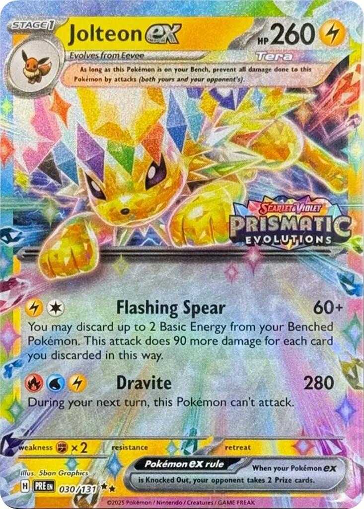 Jolteon ex (030/131) (Prismatic Evolutions Stamp) [Scarlet & Violet: Prismatic Evolutions] | Black Swamp Games