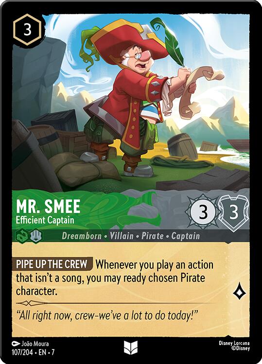 Mr. Smee - Efficient Captain (107/204) [Archazia's Island] | Black Swamp Games
