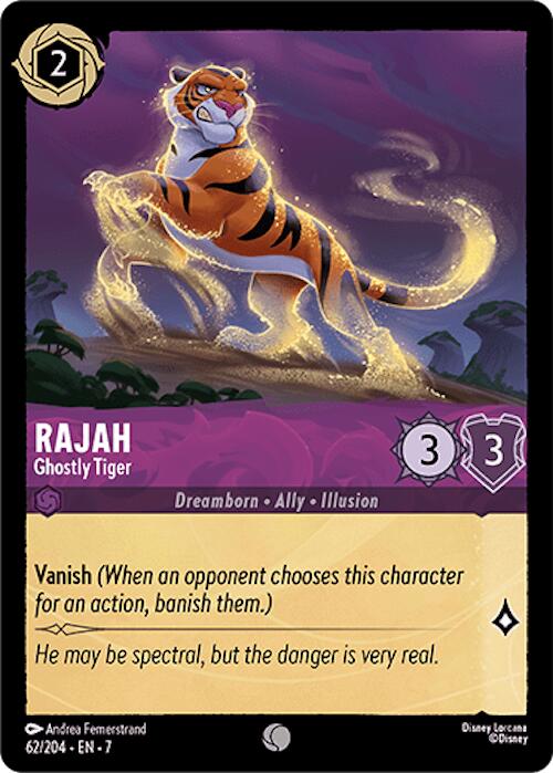 Rajah - Ghostly Tiger (62/204) [Archazia's Island] | Black Swamp Games