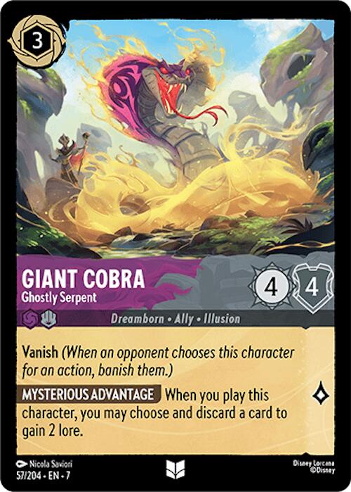 Giant Cobra - Ghostly Serpent (57/204) [Archazia's Island] | Black Swamp Games