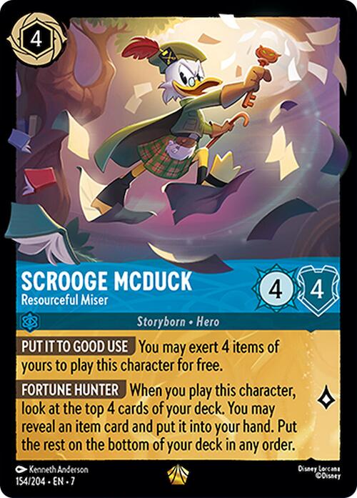 Scrooge McDuck - Resourceful Miser (154/204) [Archazia's Island] | Black Swamp Games
