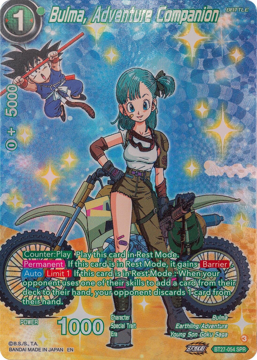 Bulma, Adventure Companion (SPR) (BT27-054) [History of Z] | Black Swamp Games