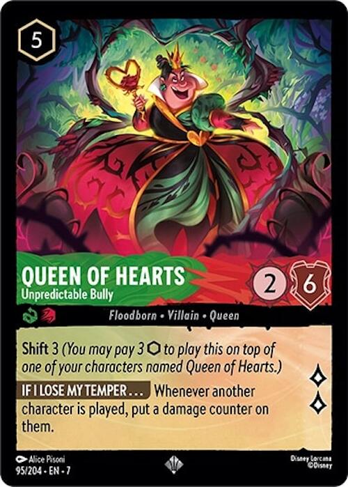 Queen of Hearts - Unpredictable Bully (95/204) [Archazia's Island] | Black Swamp Games