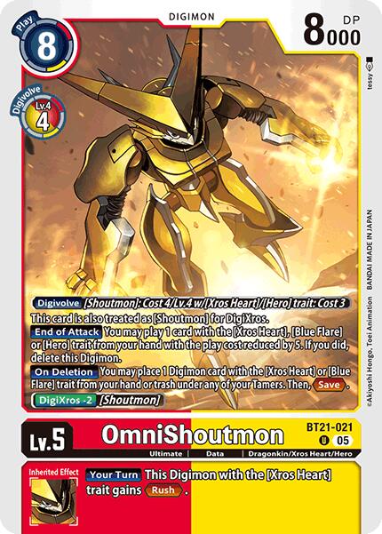 OmniShoutmon [BT21-021] [World Convergence] | Black Swamp Games