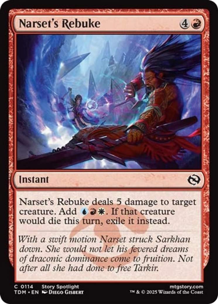 Narset's Rebuke [Tarkir: Dragonstorm] | Black Swamp Games