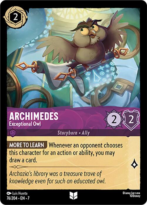 Archimedes - Exceptional Owl (76/204) [Archazia's Island] | Black Swamp Games