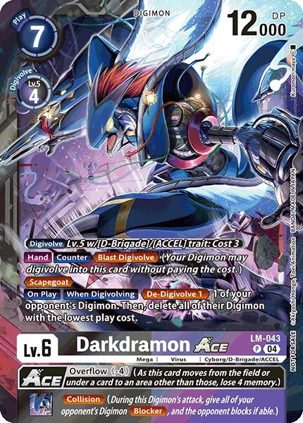 Darkdramon ACE [LM-043] (Limited Card Pack) [World Convergence] | Black Swamp Games
