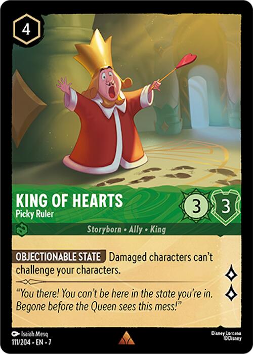 King of Hearts - Picky Ruler (111/204) [Archazia's Island] | Black Swamp Games
