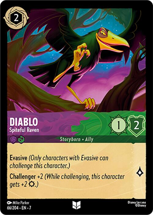 Diablo - Spiteful Raven (66/204) [Archazia's Island] | Black Swamp Games