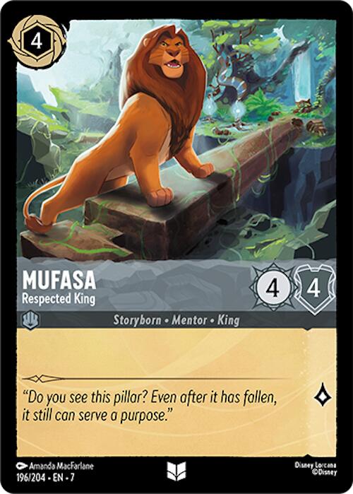 Mufasa - Respected King (196/204) [Archazia's Island] | Black Swamp Games