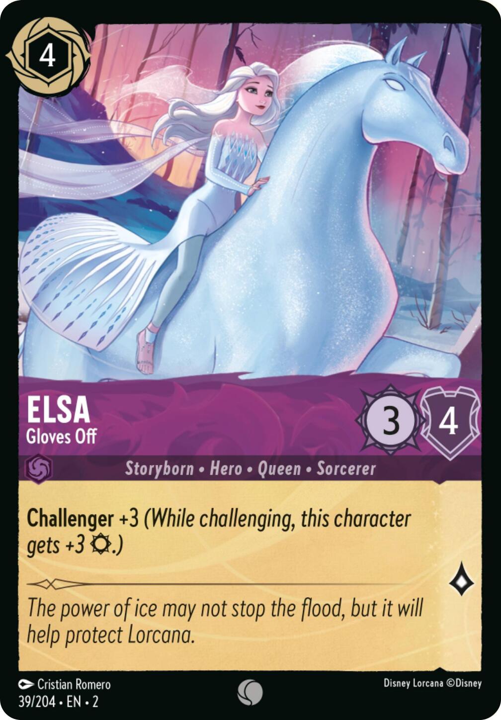Elsa - Gloves Off (Errata Version) (39/204) [Rise of the Floodborn] | Black Swamp Games