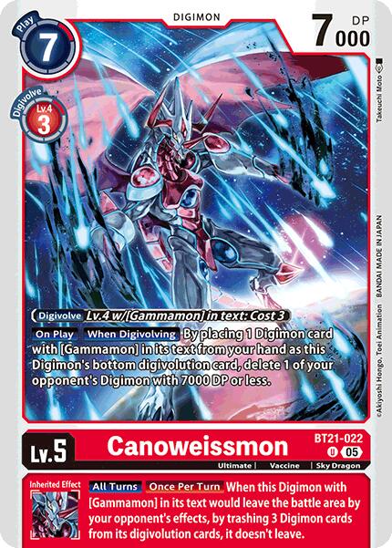 Canoweissmon [BT21-022] [World Convergence] | Black Swamp Games