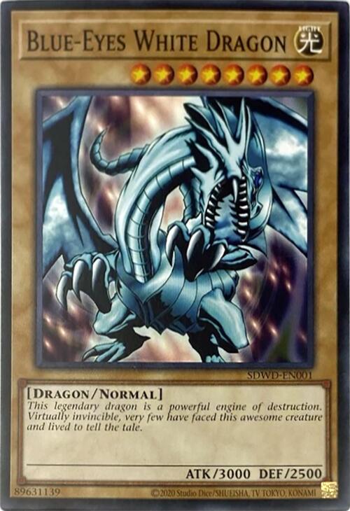 Blue-Eyes White Dragon (Unlimited Misprint) [SDWD-EN001] Common | Black Swamp Games