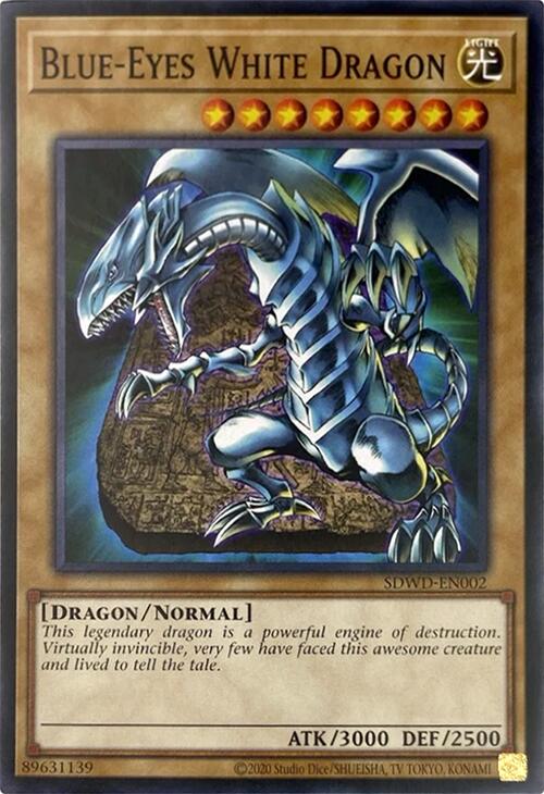 Blue-Eyes White Dragon (Unlimited Misprint) [SDWD-EN002] Common | Black Swamp Games