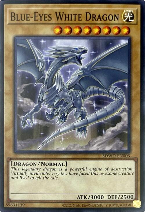 Blue-Eyes White Dragon (Unlimited Misprint) [SDWD-EN003] Common | Black Swamp Games