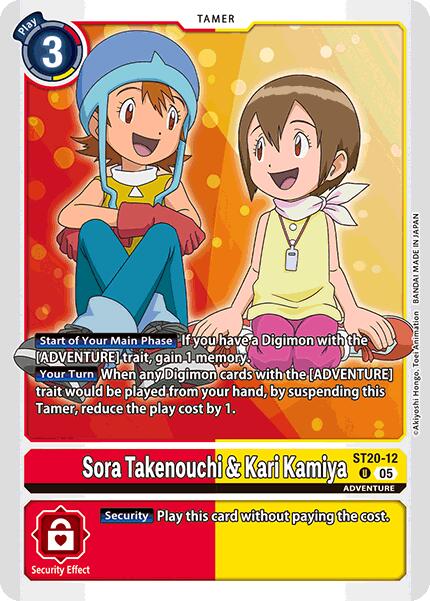 Sora Takenouchi & Kari Kamiya [ST20-12] [Starter Deck: Protector of Light] | Black Swamp Games