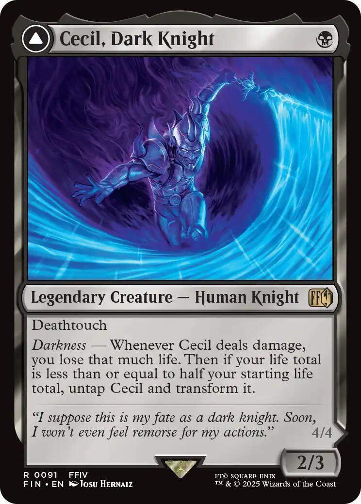 Cecil, Dark Knight // Cecil, Redeemed Paladin [FINAL FANTASY] | Black Swamp Games