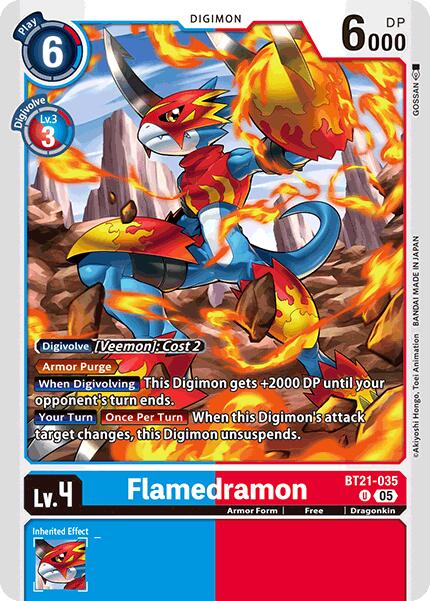 Flamedramon [BT21-035] [World Convergence] | Black Swamp Games