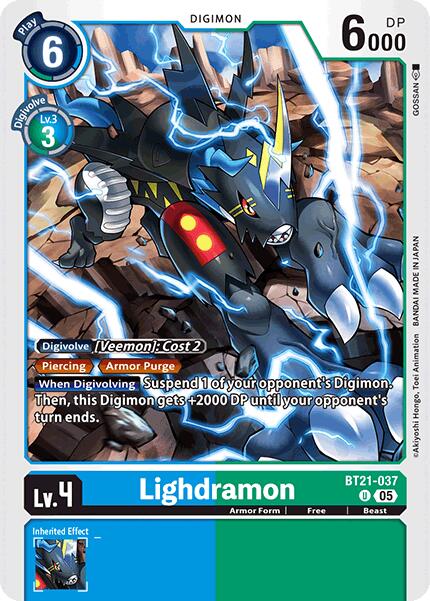 Lighdramon [BT21-037] [World Convergence] | Black Swamp Games