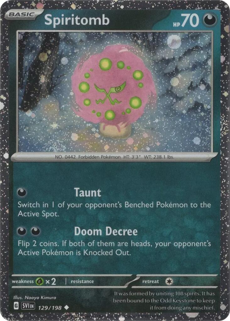 Spiritomb (129/198) (Cosmo Holo) [Scarlet & Violet: Black Star Promos] | Black Swamp Games