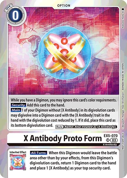 X Antibody Proto Form [EX5-070] (Special Event Pack 2025) [Animal Colosseum Promos] | Black Swamp Games