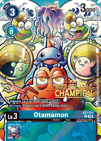 Otamamon [EX7-015] (2025 Regionals Champion) [Digimon LIBERATOR Promos] | Black Swamp Games