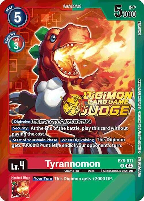 Tyrannomon [EX8-011] (Judge Pack 2025 Wave 1) [Chain of Liberation Promos] | Black Swamp Games