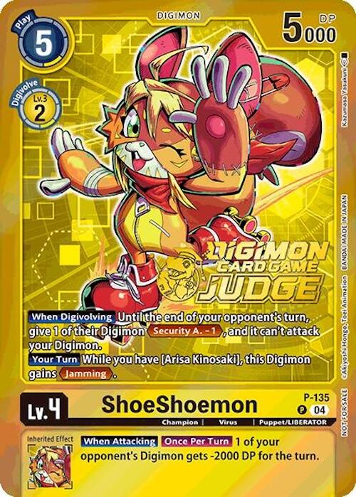 ShoeShoemon [P-135] (Judge Pack 2025 Wave 1) [Promotional Cards] | Black Swamp Games