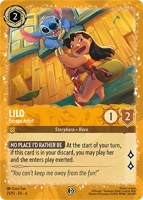 Lilo - Escape Artist (25) [Promo Cards] | Black Swamp Games