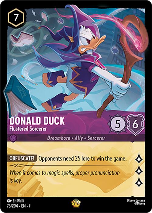 Donald Duck - Flustered Sorcerer (73/204) [Archazia's Island] | Black Swamp Games