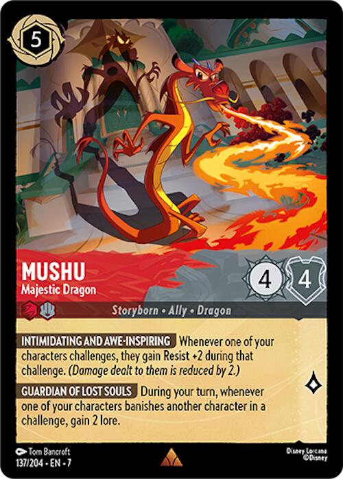 Mushu - Majestic Dragon (137/204) [Archazia's Island] | Black Swamp Games