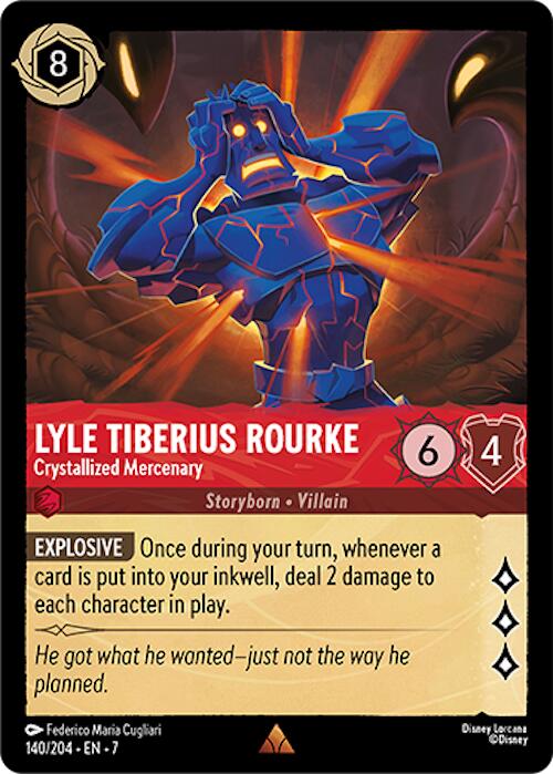 Lyle Tiberius Rourke - Crystallized Mercenary (140/204) [Archazia's Island] | Black Swamp Games