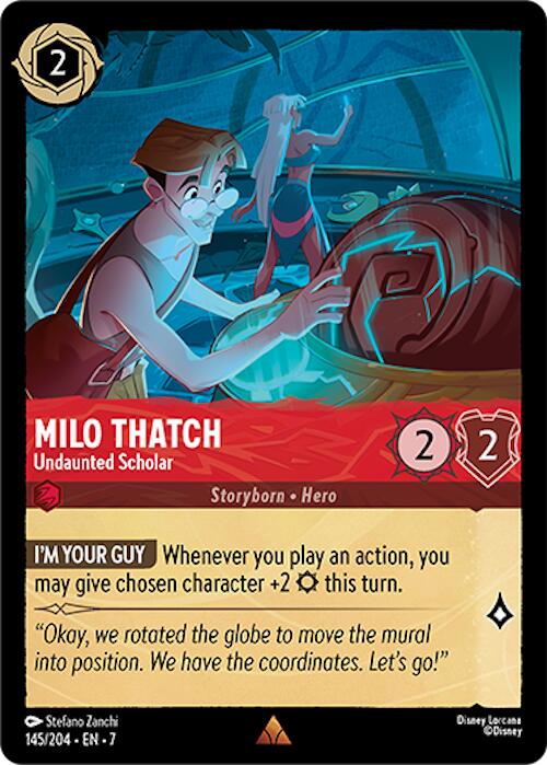 Milo Thatch - Undaunted Scholar (145/204) [Archazia's Island] | Black Swamp Games