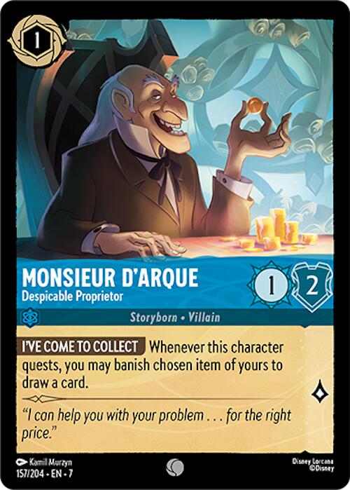 Monsieur D'Arque - Despicable Proprietor (157/204) [Archazia's Island] | Black Swamp Games