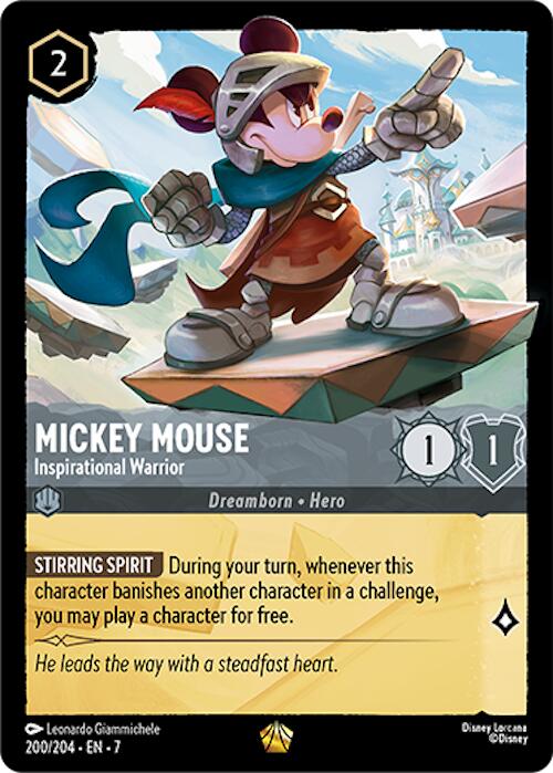 Mickey Mouse - Inspirational Warrior (200/204) [Archazia's Island] | Black Swamp Games